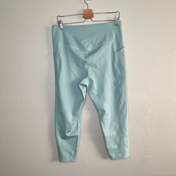 Girlfriend Collective Light Blue High-Waisted Side Pocket Active Leggings XXL - Picture 2 of 9